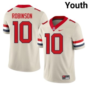 UA Wildcats 2026-27 Youth Myron Robinson #10 College Football Cream Jerseys 136978-765