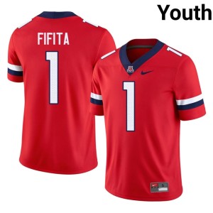 Bear Down Arizona Alumni Noah Fifita Youth #1 College Football Red Jersey 730285-182