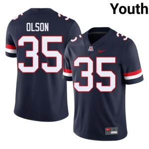 Cats Navy Quinn Olson Limited #35 College Football Youth Jersey 726590-210