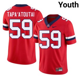 The Wildcats #59 Youth Rhino Tapa'atoutai College Football Red Game Jersey 162371-340