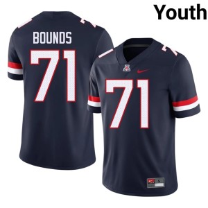 Cats College Football NCAA Navy Tristan Bounds Youth #71 Jerseys 313350-704