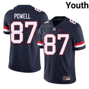 Cats Navy Tyler Powell High School Youth College Football #87 Jerseys 266499-338