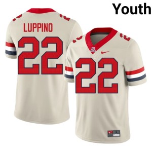 University of Arizona Cream #22 Youth Art Luppino College Football Limited Jersey 582817-927