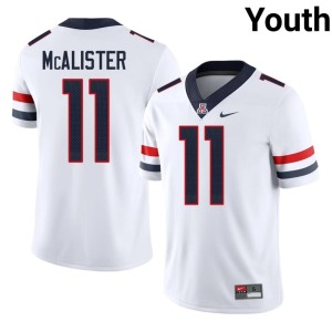 UA #11 College Football Player Youth White Chris McAlister Jerseys 996505-960