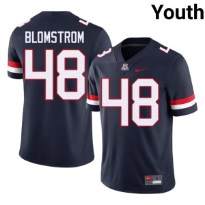 U of A Wildcats Navy Cooper Blomstrom Embroidery #48 Youth College Football Jerseys 819727-323