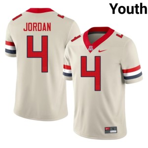 AZ Wildcats Official College Football Youth DJ Jordan Cream #4 Jerseys 816702-508