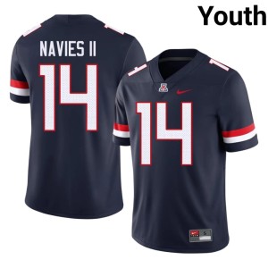 Bear Down Arizona 2026 Navy Hannibal Navies II Youth College Football #14 Jersey 865364-545