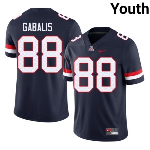 U of A Wildcats #88 College Football NCAA Henry Gabalis Navy Youth Jerseys 946591-587
