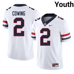 AZ Wildcats Youth Jacob Cowing White Limited College Football #2 Jerseys 817946-408