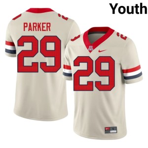 Arizona Wildcats College Football Cream NCAA #29 Jaden Parker Youth Jersey 839449-550