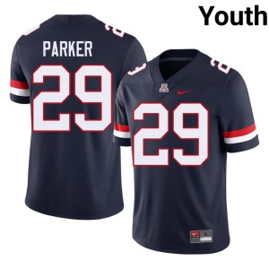 UA Youth #29 Navy Jaden Parker Stitched College Football Jersey 709968-142