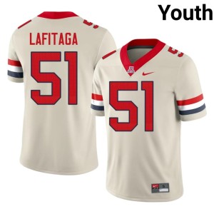 UA Wildcats Cream 2026 College Football Kaisi Lafitaga Youth #51 Jerseys 164066-904
