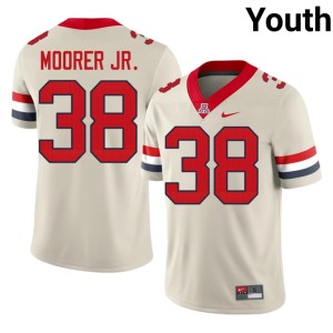 The Wildcats Official Cream Youth #38 Kevin Moorer Jr. College Football Jerseys 737102-255