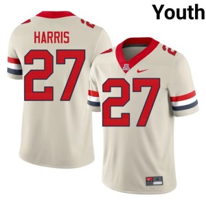 Wildcats Youth #27 Alumni Keytrin Harris College Football Cream Jerseys 872496-848