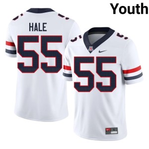 UA #55 Official College Football Youth White Nathan Hale Jerseys 927107-679