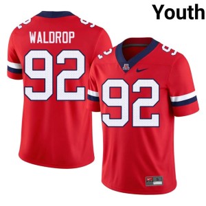 UA College Football Rob Waldrop Red Replica Youth #92 Jersey 962475-553