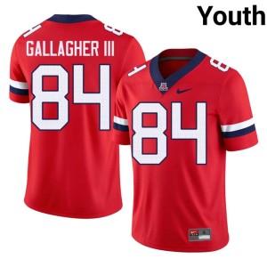 UA College Football #84 Official Youth Rodney Gallagher III Red Jerseys 520502-753