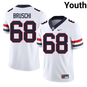 AZ Wildcats College Football Replica Youth Tedy Bruschi White #68 Jersey 911581-573