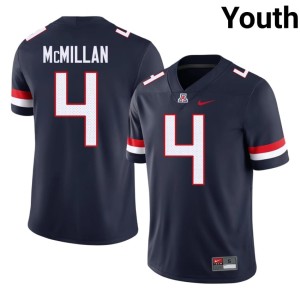 UA Tetairoa McMillan College Football Navy NCAA Youth #4 Jerseys 536597-780