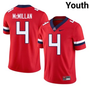 U of A Wildcats #4 College Football Youth Red Tetairoa McMillan Player Jersey 920908-725