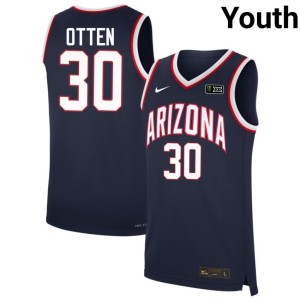 AZ Wildcats Evan Otten Navy High School #30 Youth College Basketball Jerseys 679683-429