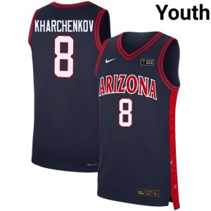 U of A Wildcats Navy Youth Ivan Kharchenkov 2026 #8 Alternate Jerseys 513229-439