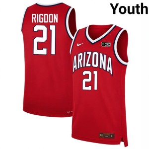 AZ Wildcats College Basketball #21 Youth Red Joaquin Rigdon Limited Jerseys 126574-544
