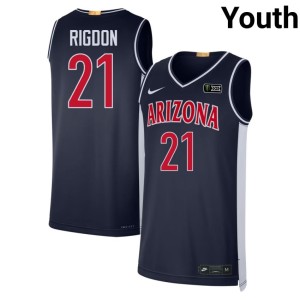 UA Navy Retro Joaquin Rigdon High School #21 Youth Jerseys 991181-960