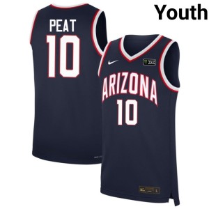 U of A Wildcats Navy Youth #10 2026-27 Koa Peat College Basketball Jersey 595065-128
