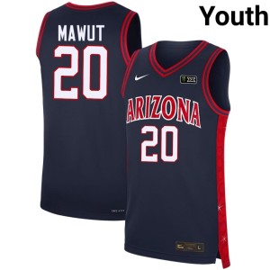 U of A Wildcats Youth Game Mabil Mawut Alternate Navy #20 Jerseys 324805-193