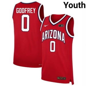 UA Youth RJ Godfrey College Basketball #0 Official Red Jerseys 658305-278