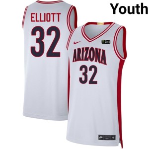Arizona Wildcats College Basketball Sean Elliott Youth White #32 Replica Jerseys 598960-434