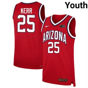 U of A Stitched Youth Steve Kerr #25 Red College Basketball Jersey 184325-564